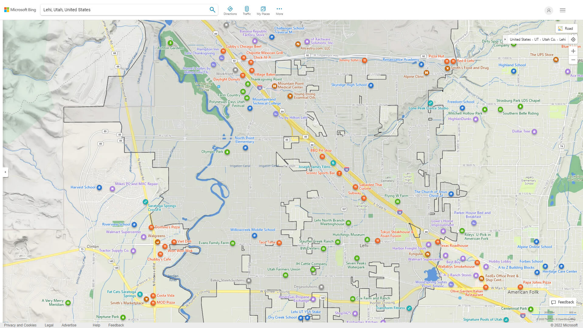 Lehi Utah Map and Lehi Utah Satellite Image