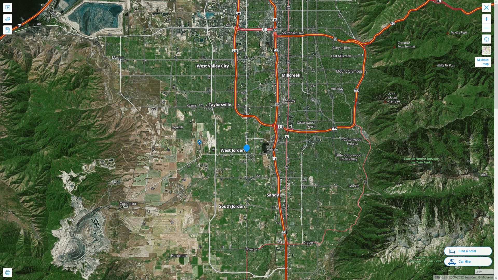 West Jordan Utah Map - United States