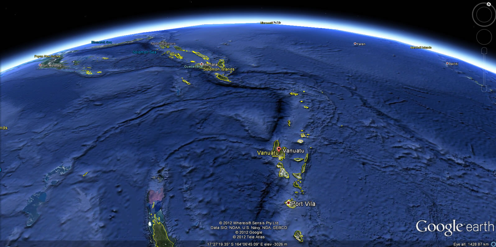 Satellite Map Of Vanuatu Vanuatu Map And Vanuatu Satellite Images