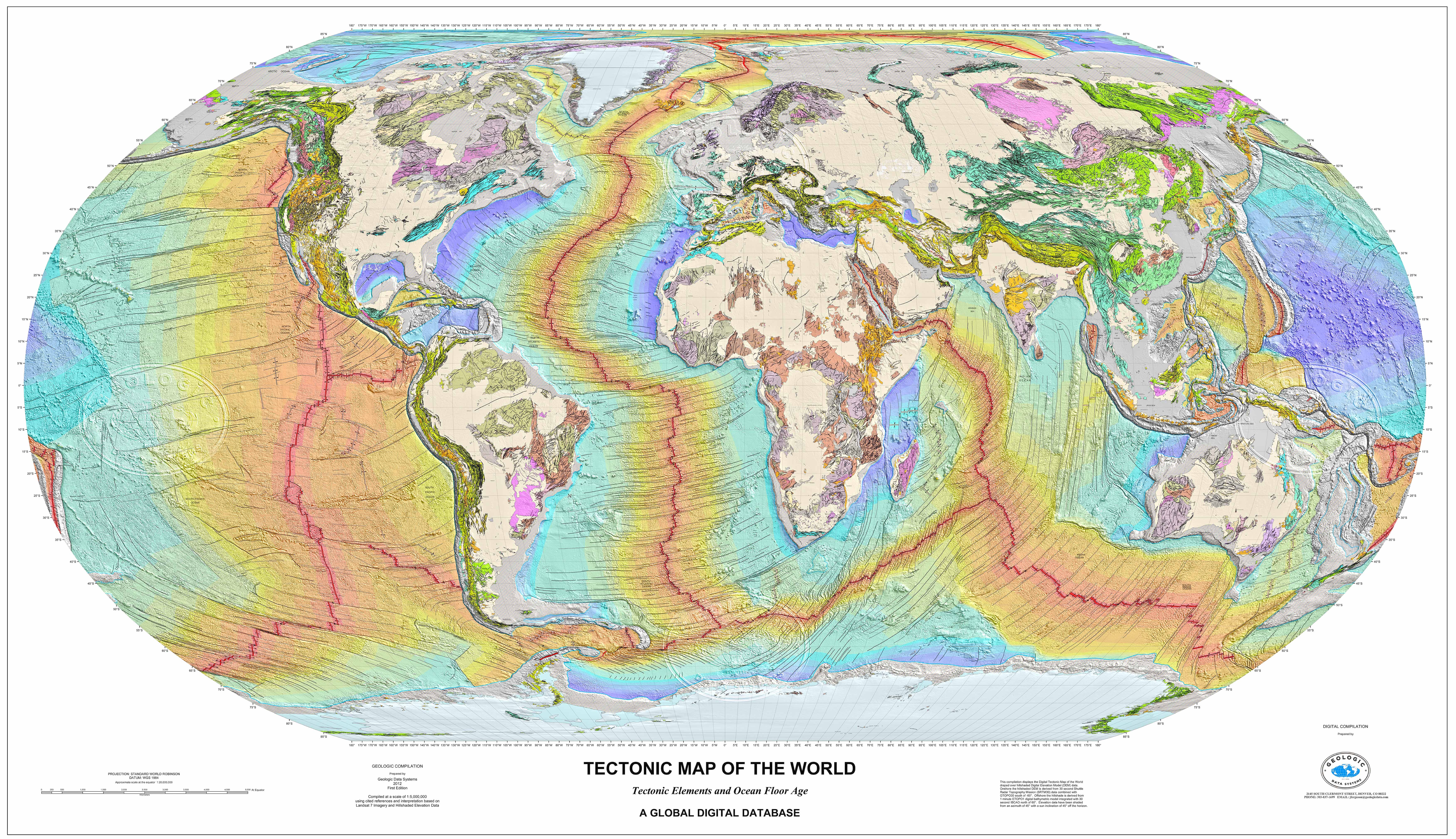 World Tectonic Map