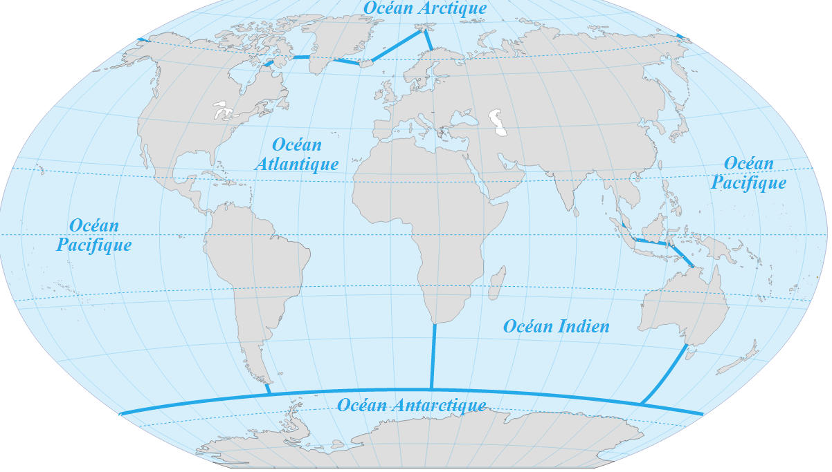 The World Map With Seas