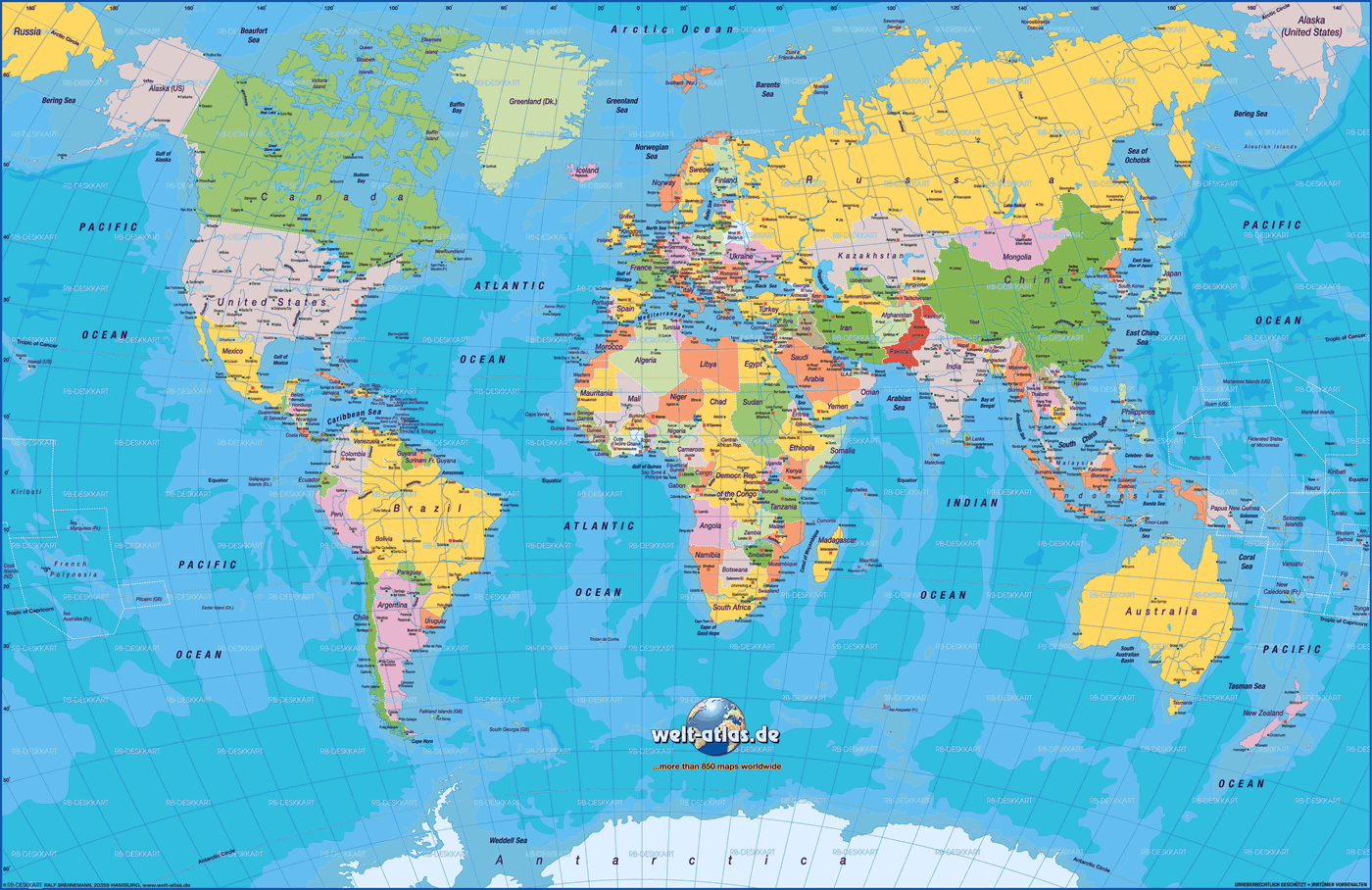 world map and the world satellite images