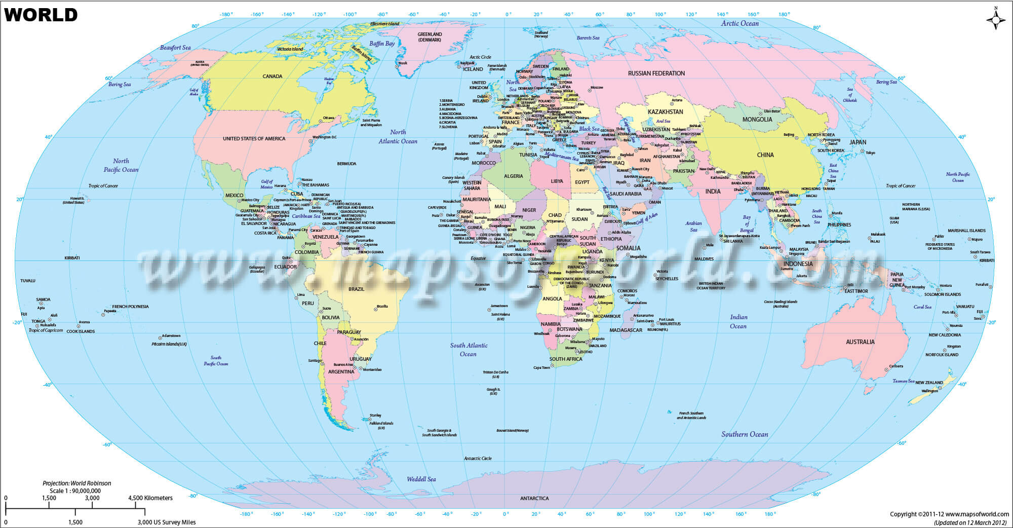 Map : Physical, Political, Regional, Country Maps