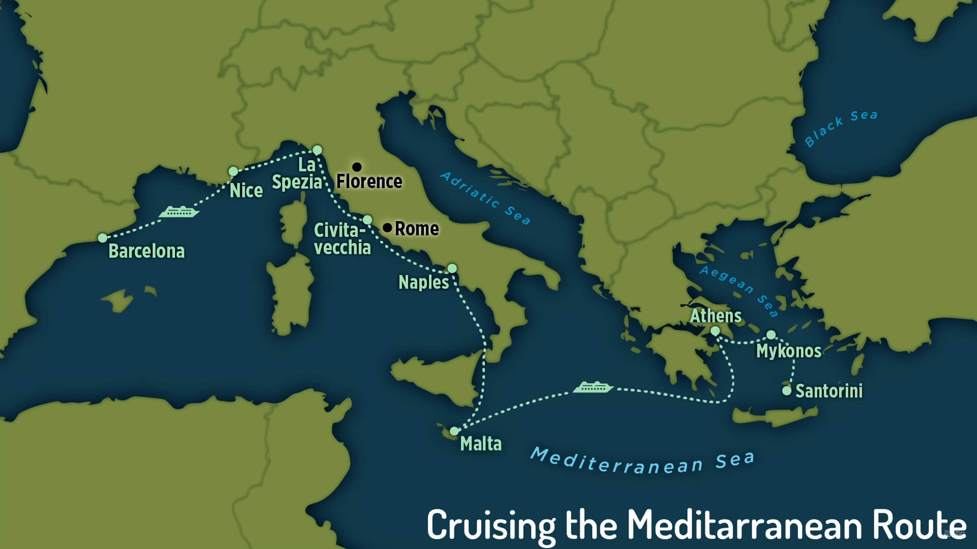 Best Time to Mediterranean Cruises in 2020 and Route Destina