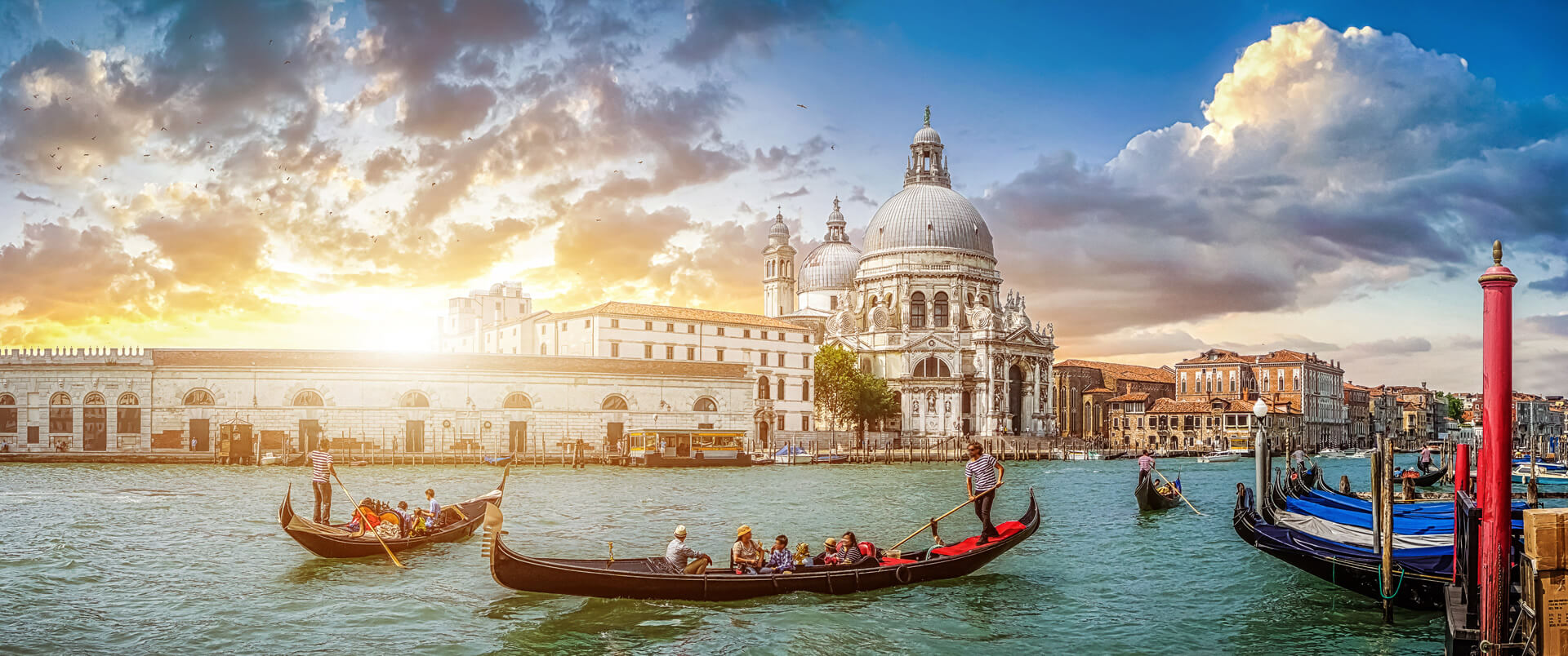 Traditional Gondolas on famous Canal Grande